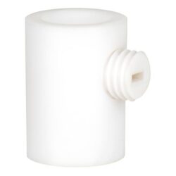 BAILEY - Serre-câble plastique droite blanc + vis blanche