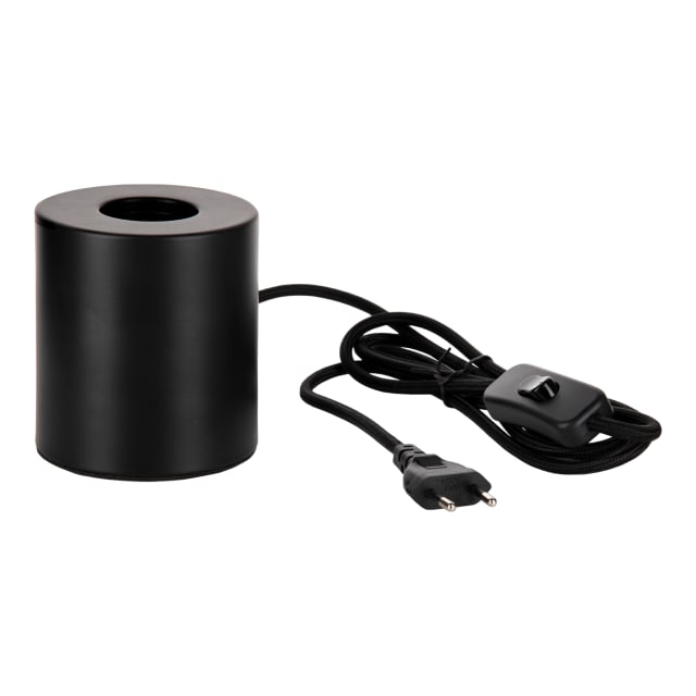 BAILEY BaiLum table lamp Lampe à poser Lampe à poser en métal noir avec douille E27 et câble interrupteur