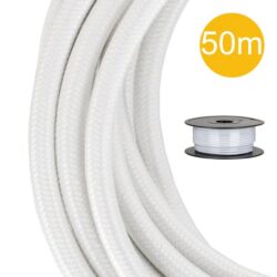 BAILEY - Textile Cable 2C White 50m Roll - 140680