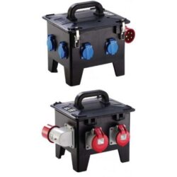 Détails visibles de Coffret de chantier portable superposable 32A pour Coffrets de chantier