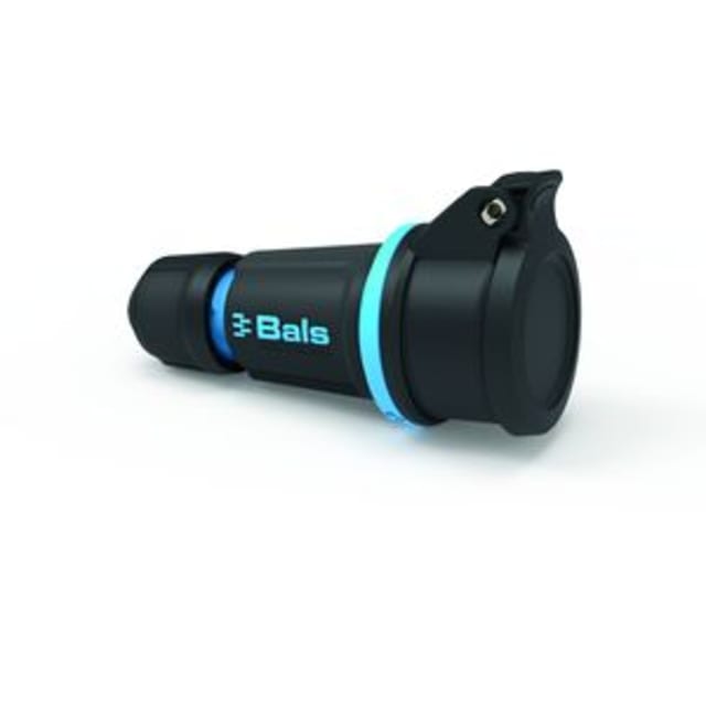 BALS Prolongateur 16A 2P+T IP54 bleu Prise mobile CEE 16A 2P+T IP54 bleu capuchon étanche corps plastique raccord câble