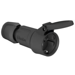 Détails visibles de Prolongateur CEE 16A 3 pôles 250V IP54 noir pour Prolongateur CEE