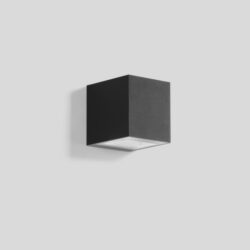Applique murale cubique graphite avec éclairage LED inférieur IP65