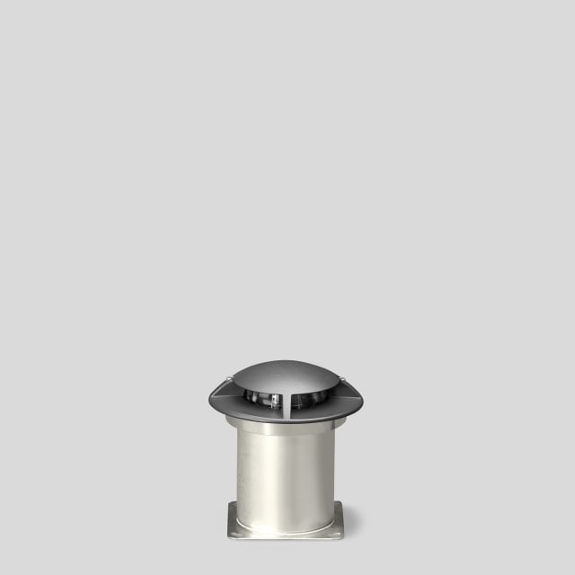 BEGA 8867 Encastré de sol LED Encastré de sol cylindrique graphite IP67 3000K avec source LED intégrée