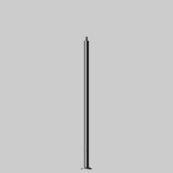 BEGA - Mât alu sur platine H4000mm d76mm h130mm Ø135mm D340mm 25kg BCDE graphite - 70733