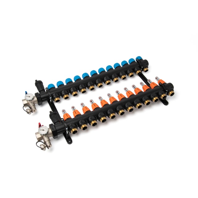 BEGETUBE - Collecteur en technopolymère 1 12circuits + débitmètres et 2 purgeurs AUTOMATI - 264000912 BEGETUBE - Collecteur en technopolymère 1 12circuits + débitmètres et 2 purgeurs AUTOMATI - 264000912
