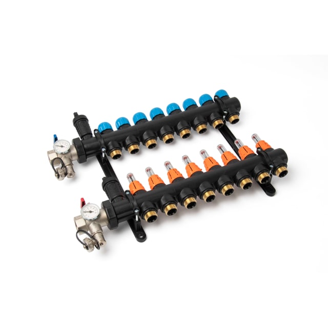 BEGETUBE - Collecteur en technopolymère 1 8 circuits + débitmètres et 2 purgeurs AUTOMATI - 264000908 BEGETUBE - Collecteur en technopolymère 1 8 circuits + débitmètres et 2 purgeurs AUTOMATI - 264000908