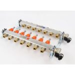 BEGETUBE - Collecteur prémonté 1'' + 7 X 3/4'' ek circuits inox +débitmètre+purgeur d'air.. - 261102207