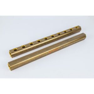 BEGETUBE - Distributeur-collecteur en laiton étiré Ø1'' avec 10 sorties 1/2''F - sans purge - 200100010