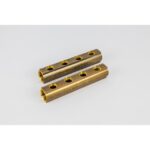 BEGETUBE - Distributeur-collecteur en laiton étiré Ø1'' avec 4 sorties 1/2''F - sans purge - 200100004