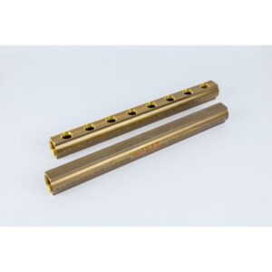BEGETUBE - Distributeur-collecteur en laiton étiré Ø1'' avec 8 sorties 1/2''F - sans purge - 200100008