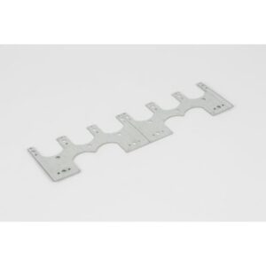Platine métallique fractionnable encastrable avec points de fixation prépercés