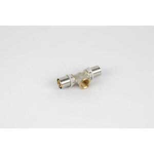 Raccord à sertir en T femelle 20x2 mm x 1 2 F en laiton pour installation chauffage