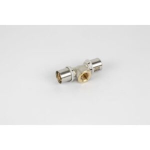 Raccord en T femelle à sertir 26x3 mm x 1/2 x 26x3 mm en métal