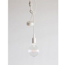 BELUCCA - PENDULA SILICON E27 blanc 2m white cable (max60W) - BC PN1WH