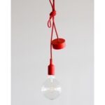 BELUCCA - PENDULA SILICON E27 rouge 2m red cable (max60W) - BC PN1RD