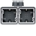 BERKER - Boîte double horizontale cubyko