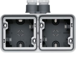 BERKER - Boîte double horizontale cubyko
