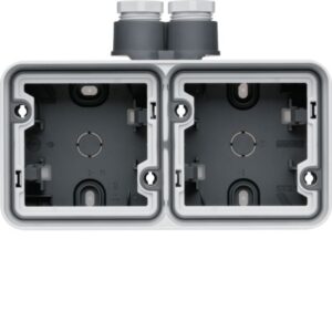 BERKER - Boîte double horizontale cubyko