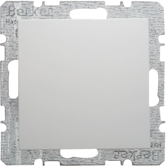 BERKER - Cache-trou avec support métallique S.1/B.3/B.7 blanc polaire BERKER - Cache-trou avec support métallique S.1/B.3/B.7 blanc polaire