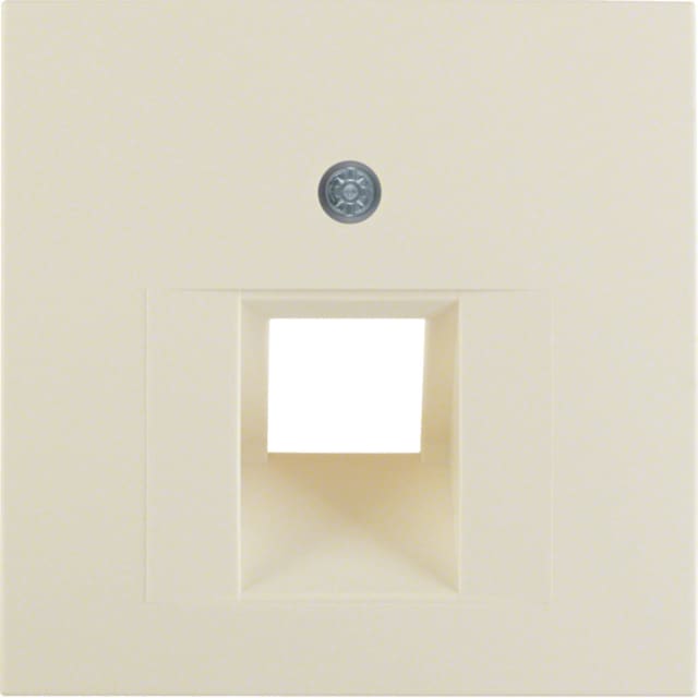 BERKER - Enjoliveur pour prise informatique simple S.1/B.3/B.7 blanc BERKER - Enjoliveur pour prise informatique simple S.1/B.3/B.7 blanc