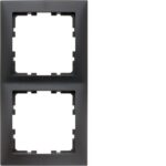 BERKER - Plaque de recouvrement 2 postes S.1 anthracite