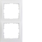 BERKER - Plaque de recouvrement 2 postes S.1 blanc polaire