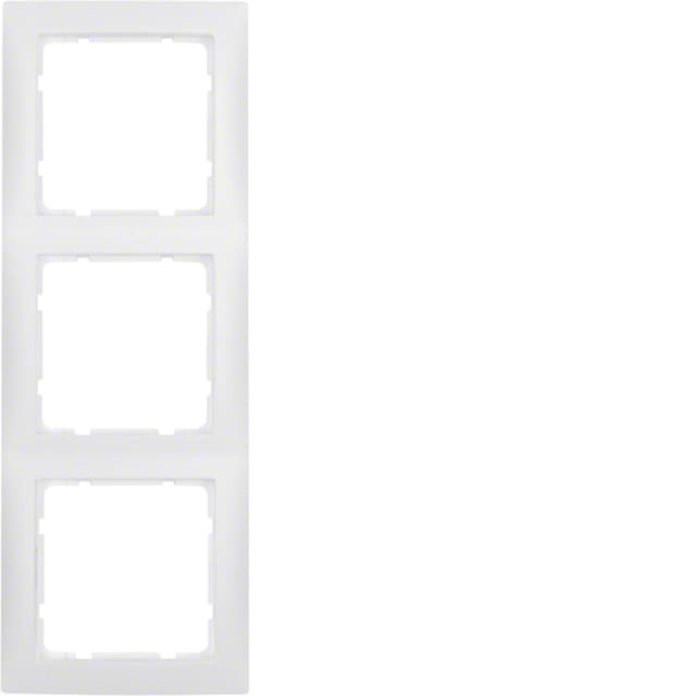 BERKER - Plaque de recouvrement 3 postes S.1 blanc polaire BERKER - Plaque de recouvrement 3 postes S.1 blanc polaire