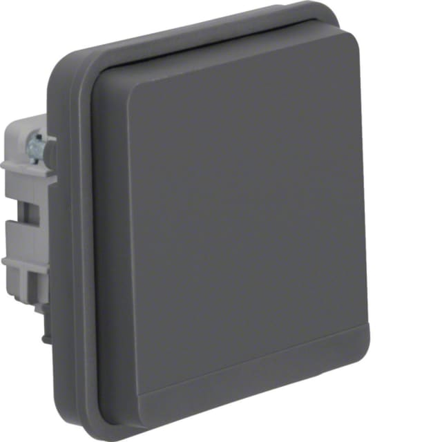 BERKER cubyko prise de courant grise Prise de courant grise 16A 2P T Quickconnect WNA100 avec clapet étanche
