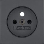 BERKER - Sets de finition pour prise de courant avec terre S.1/B.3/B.7 anthracite
