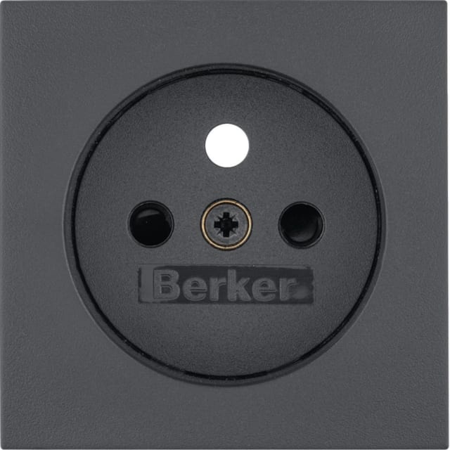 BERKER - Sets de finition pour prise de courant avec terre S.1/B.3/B.7 anthracite BERKER - Sets de finition pour prise de courant avec terre S.1/B.3/B.7 anthracite