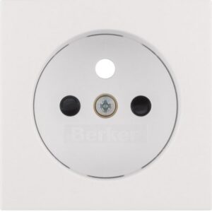 BERKER - Sets de finition pour prise de courant avec terre S.1/B.3/B.7 blanc polaire