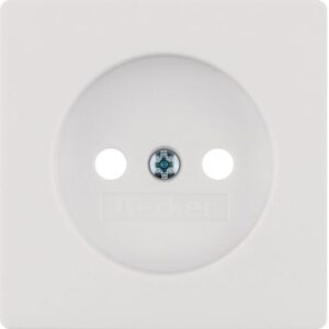 BERKER - Sets de finition pour prise de courant sans terre Q.1/Q.3 blanc polaire