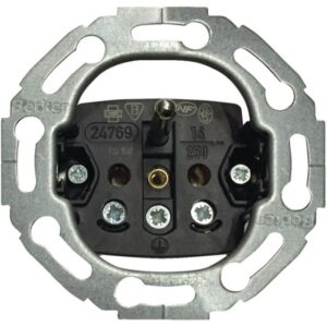 BERKER - Socle rond pour prise de courant avec broche de terre avec bornes surélevées à v - 396765