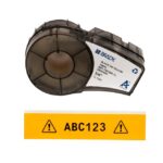 BRADY - BMP21 cartridge B595 19mm vinyl noir sur jaune brillant - 142811