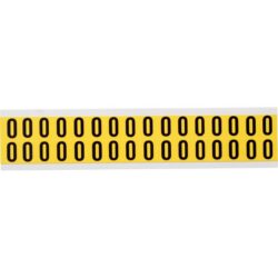 BRADY - CARTE CHIFFRES & LETTRES 3420-O - 14*19mm (pack de 800 pcs) - 034225