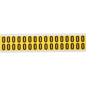 BRADY - CARTE CHIFFRES & LETTRES 3420-O - 14*19mm (pack de 800 pcs) - 034225