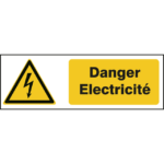 BRADY - Panneau de sécurité ISO - Danger Électricité - 828108