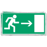 BRADY - Pic-Pack: Evacuation (Benelux) Sortie et issue de secours