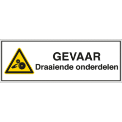 BRADY - Pictogramme - Avertissement - GEVAAR Draaiende onderdelen - 251392