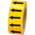 BRADY - Rouleaux de flèches Jaune-50MMX33M - 275112