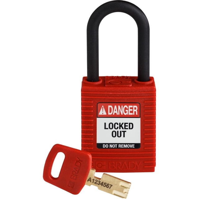 BRADY - Safekey Nylon 38mm NYL-RED-38PL-KD - 150342 BRADY - Safekey Nylon 38mm NYL-RED-38PL-KD - 150342