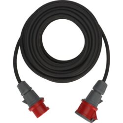 Rallonge CEE IP44 400V 16A 25 m, configuration visible