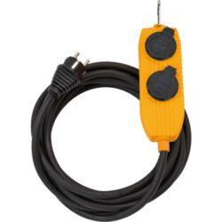 Câble de chantier IP54 avec bloc prises 10 m, configuration visible