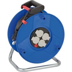 Enrouleur de câble 50 m 3G1,5 avec prises, configuration visible
