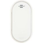Hublot LED ovale blanc IP65 1680 lm avec diffuseur opale et cadre blanc