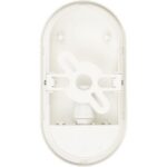 Hublot LED ovale blanc IP65 1680 lm avec diffuseur central et fixation murale