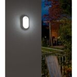 Hublot LED ovale blanc IP65 1680 lm pour éclairage extérieur