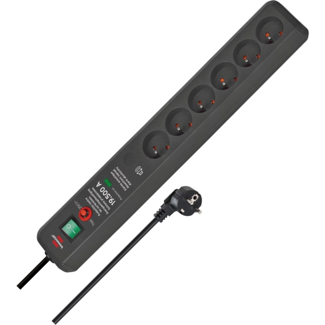 BRENNENSTUHL - Prolongateur multiprise signal sonore Secure-Tec avec parasurtenseur 19.500A et - 1159541376 BRENNENSTUHL - Prolongateur multiprise signal sonore Secure-Tec avec parasurtenseur 19.500A et - 1159541376