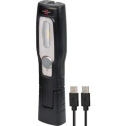 Lampe torche LED rechargeable 250+70 lm HL201 A, configuration visible